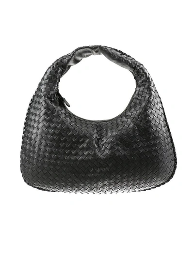 Shop Bottega Veneta Shoulder Bag Veneta Medium Woven In Black