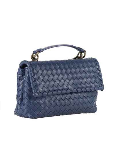 Shop Bottega Veneta Mini Bag Shoulder Bag Women  In Blue