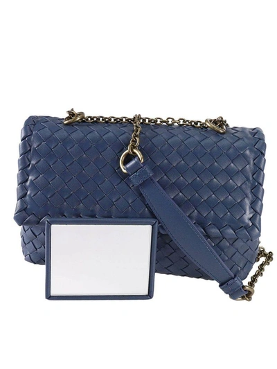 Shop Bottega Veneta Mini Bag Shoulder Bag Women  In Blue