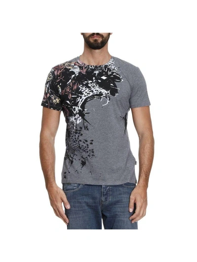 Shop Just Cavalli T-shirt T-shirt Men  In Charcoal