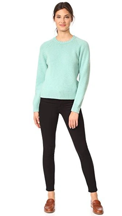 Shop Apc Pull Stirling Sweater In Turquoise