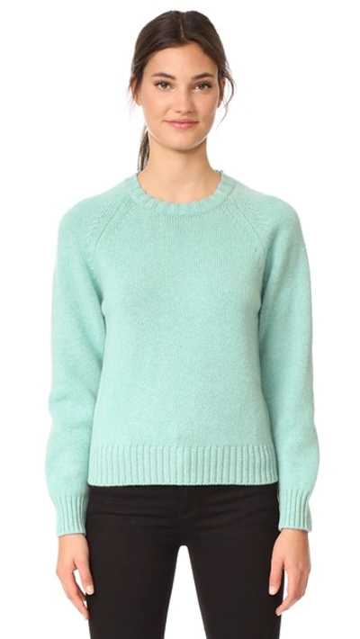 Shop Apc Pull Stirling Sweater In Turquoise