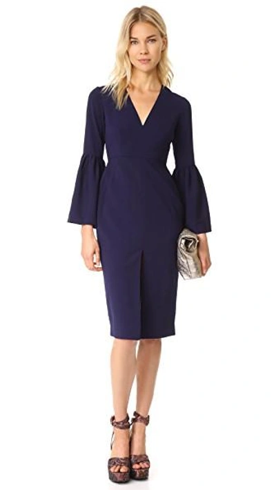 Shop Jill Jill Stuart Bell Sleeve Dress In Deep Violet