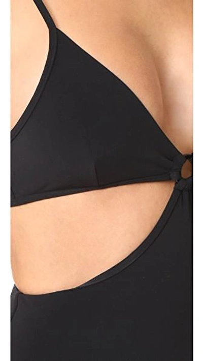 Shop Stella Mccartney Cutout One Piece In Black