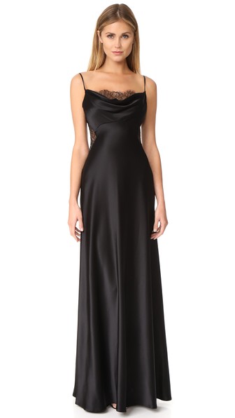 jill jill stuart black gown