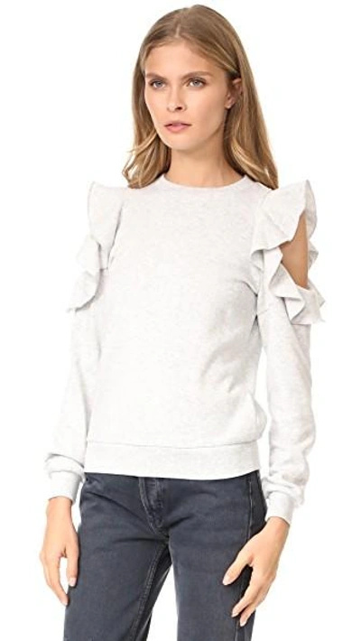 Shop Rebecca Minkoff Gracie Sweatshirt In Light Heather