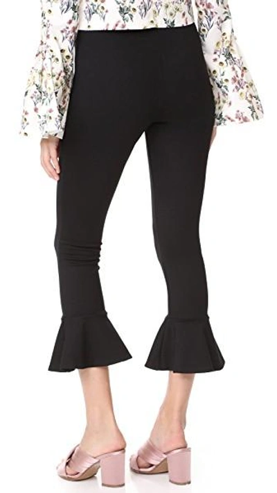 Shop Amanda Uprichard Flare Leggings In Black