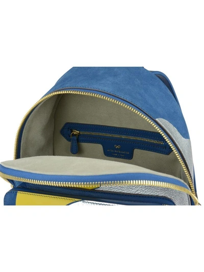 Shop Anya Hindmarch Mini Cloud Backpack In Airforce Blue
