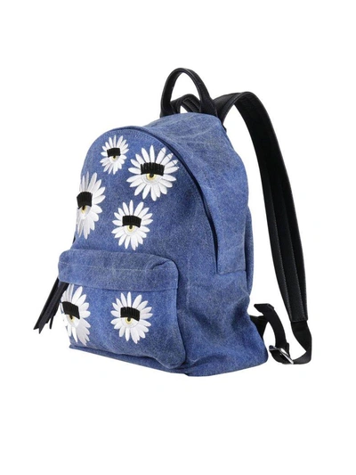 Shop Chiara Ferragni Backpack Handbag Women  In Denim