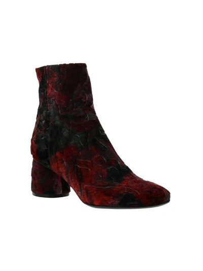 Strategia Hippy Ankle Boots In Red Multicolor
