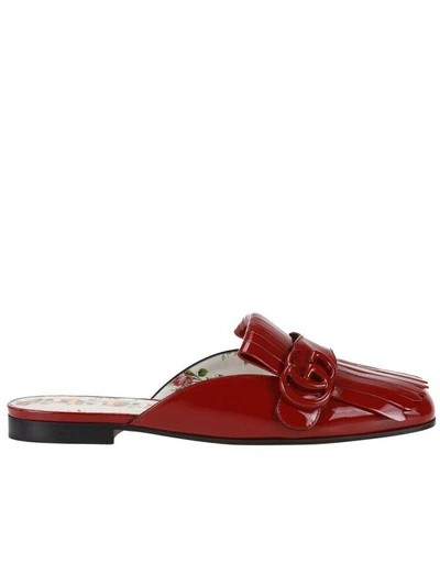 Shop Gucci Ballet Flats Shoes Women  In Red