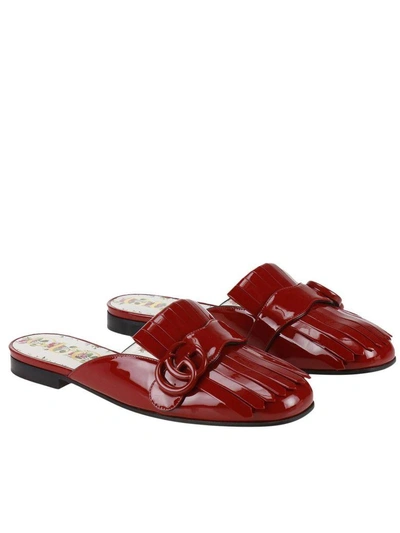 Shop Gucci Ballet Flats Shoes Women  In Red