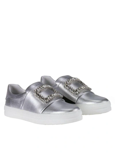 Shop Roger Vivier Sneakers Shoes Women  In Silver