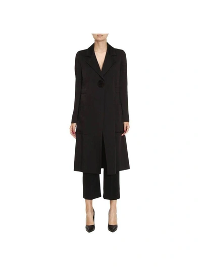 Shop Emporio Armani Coat Coat Women  In Black