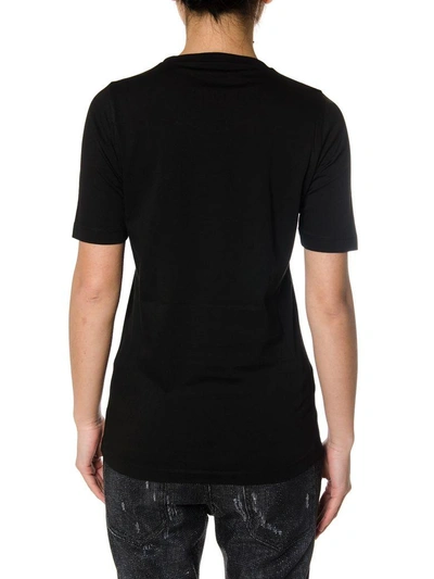 Shop Dsquared2 24- 7 Star Logo Cotton T-shirt In Black