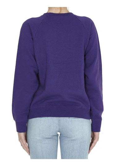 Shop Marc Jacobs Mtv Raglan Sweatshirt In Purple