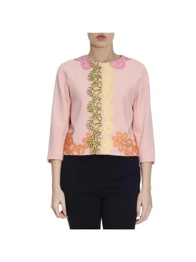 Shop Boutique Moschino Blazer Blazer Women  In Pink