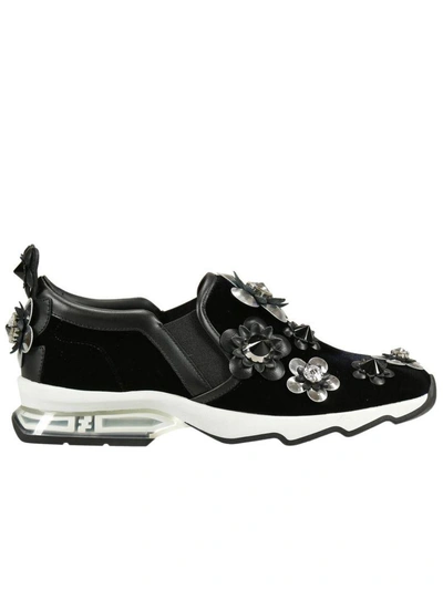 Shop Fendi Sneakers Shoes Woman  In Black