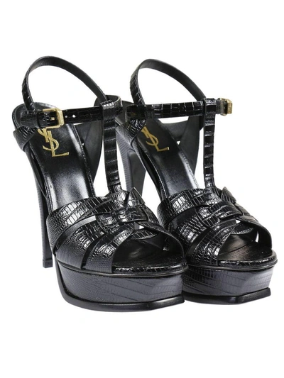 Shop Saint Laurent Heeled Sandals Shoes Woman  In Black