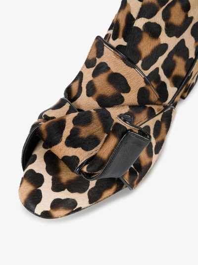 Shop N°21 Nº21 Leopard Print Ankle Boots In Black