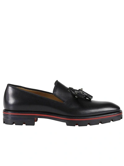 Christian Louboutin Loafers Shoes Men  In Black