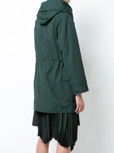 Shop Proenza Schouler - Concealed Fastening Parka Coat  In Green