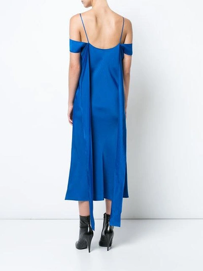 Shop Ellery Spaghetti Strap Dress In Blue