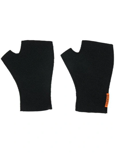 Shop Barena Venezia Knitted Fingerless Gloves