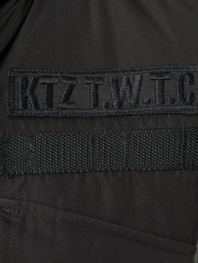 Shop Ktz Padded Vest Jacket In Black