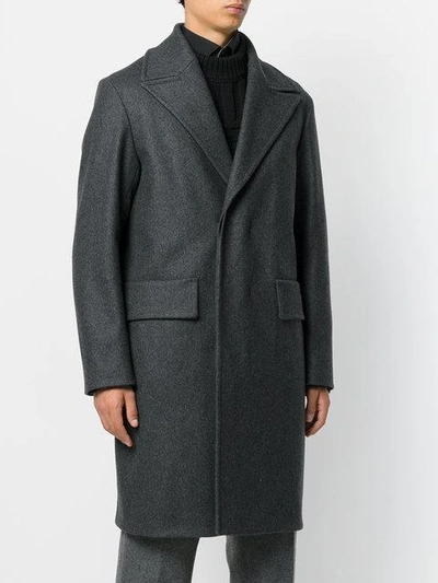 Shop Jil Sander Double Breasted Coat In Grey