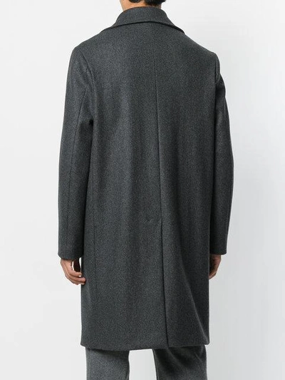 Shop Jil Sander Double Breasted Coat In Grey