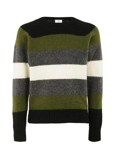 Shop Ami Alexandre Mattiussi Ami Oversized Raglan Sleeves Sweater