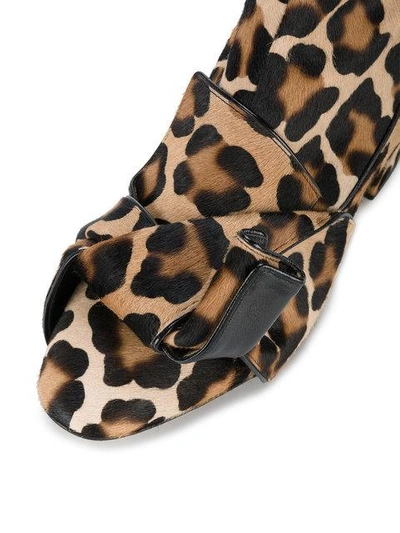 Shop N°21 Leopard Print Ankle Boots In Black