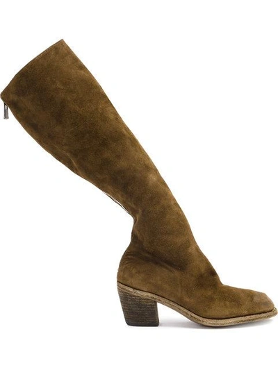 Guidi Knee Boots In Green
