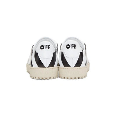 Shop Off-white White Diagonal Sneakers In 0110 White Black