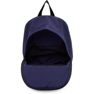 Shop Kenzo Navy Large Tiger Canvas Backpack In 76 Navy Blue