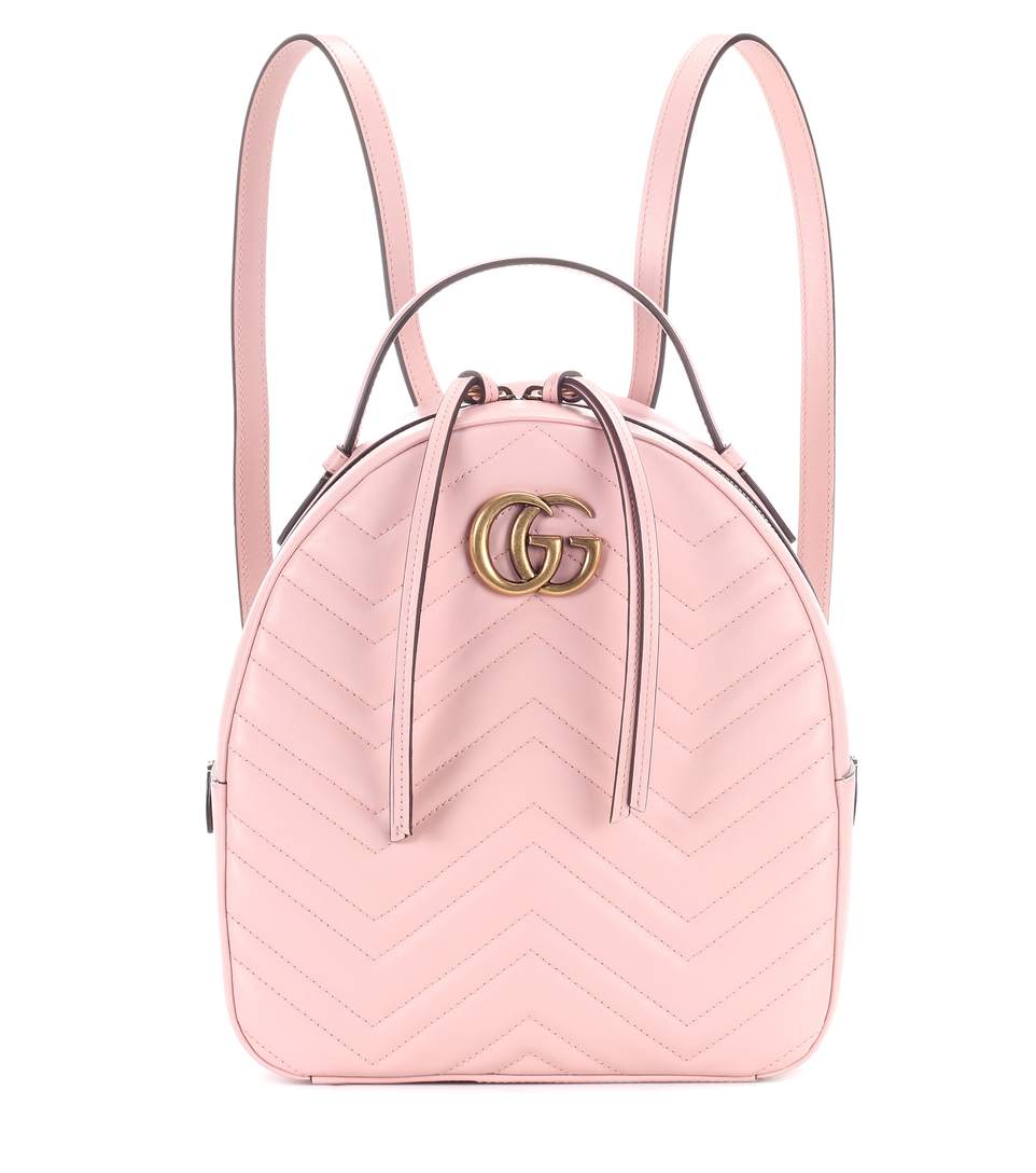 gucci gg marmont leather backpack