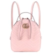 GUCCI GG Marmont matelassé leather backpack,P00268013