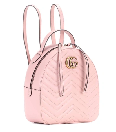 Shop Gucci Gg Marmont Matelassé Leather Backpack In Pink