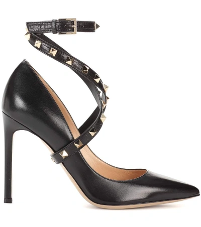 Shop Valentino Studwrap Leather Pumps In Black