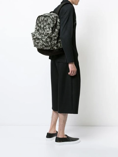 Shop Bao Bao Issey Miyake Geometric Backpack In Grey