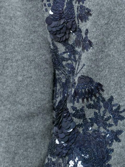 Shop N°21 Nº21 Embroidered Cardigan - Grey