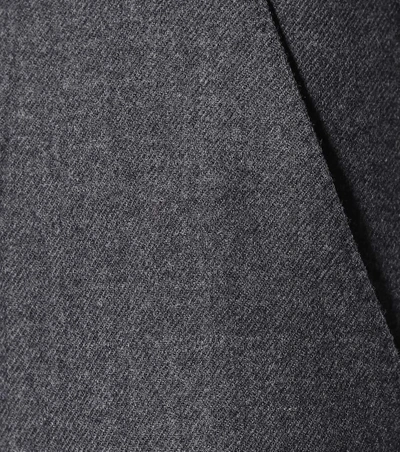 Shop Dolce & Gabbana Fubea Wool Trousers In Melaege Grey