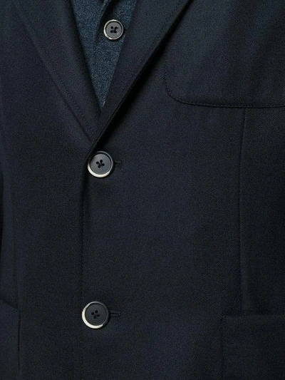 Shop Barena Venezia Buttoned Blazer In Blue