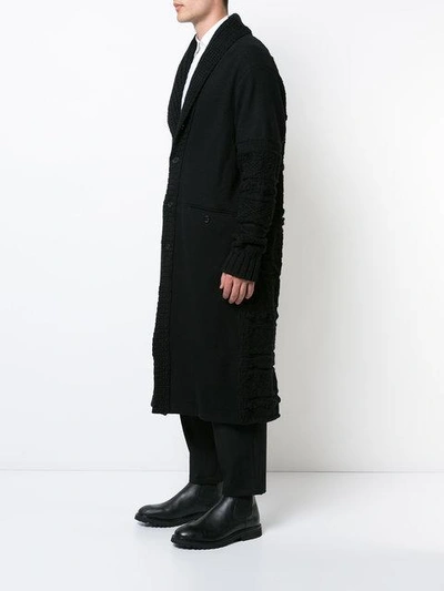 Shop Yohji Yamamoto Single Breasted Coat In Black