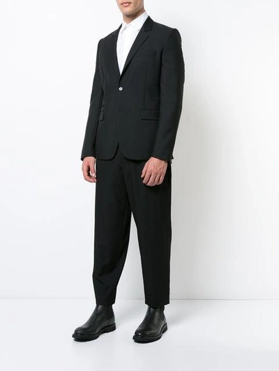 Shop Yohji Yamamoto Tailored Trousers  In Black