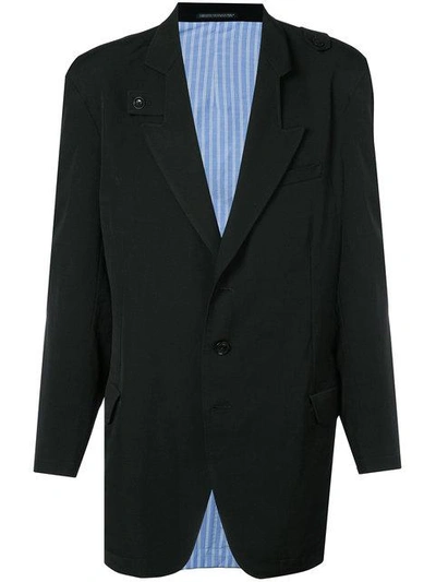Shop Yohji Yamamoto Tab Collar Jacket