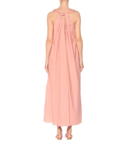 Shop Three Graces London Sleeveless Cotton Dress In Pink