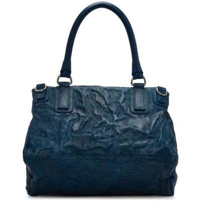 Shop Givenchy Blue Medium Pandora Bag In *421 Peacock Blue