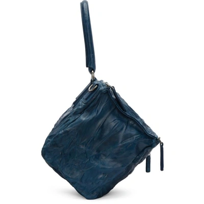 Shop Givenchy Blue Medium Pandora Bag In *421 Peacock Blue